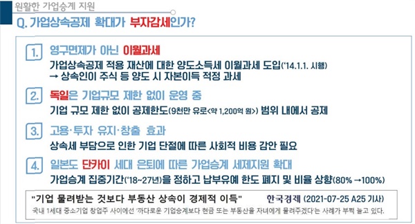 2023 세법개정안 토론회 기획재정부 발표자료 중 일부