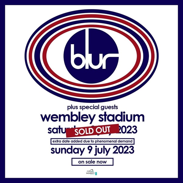  오는 2023년 7월, 블러(Blur)의 복귀 공연이 영국 런던 웸블리 스타디움에서 열릴 예정이다. 첫날 공연이 매진되면서 추가 공연도 확정되었다.