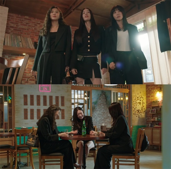  지난 9일 공개된 티빙 '술꾼 도시 여자들' 시즌2의 한 장면.