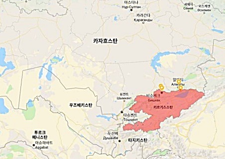 1992년 소련 해체 이후 독립한 카자흐스탄, 우즈베키스탄, 키르기스스탄, 타지키스탄, 투르크메니스탄을 중앙아시아 5국이라 부른다.