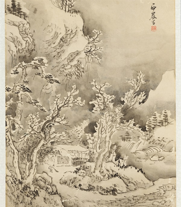 김유성, 18세기, 종이에 담채, 42.1x29.1cm
