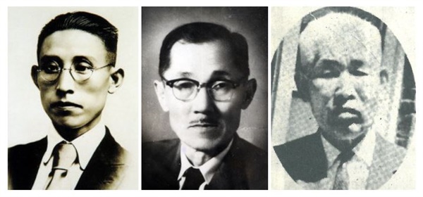 상하이 주재 프랑스 영사 암살 계획을 공모한 나창헌·강창제·문일민(왼쪽부터). 박창세의 사진은 전하지 않는다.