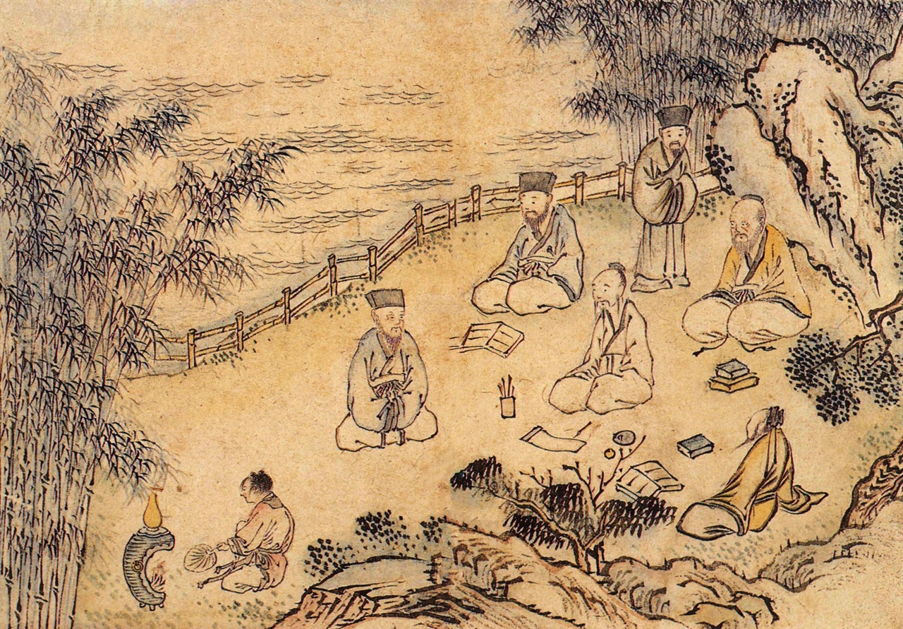 유숙, 1861년, 종이에 담채, 14.9x21.3cm, 서울대학교박물관 소장