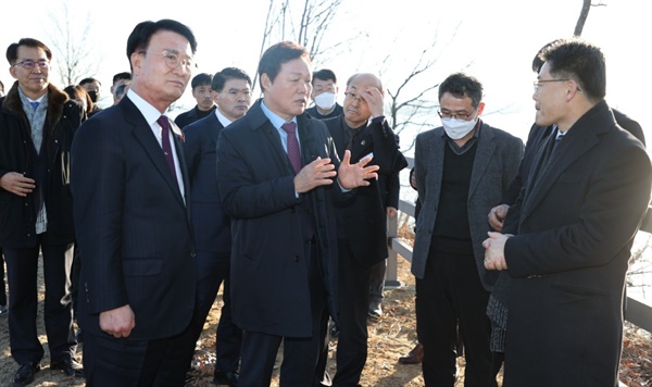 박완수 경상남도지사, 1월 30일 오후 경남항공국가산업단지 사천지구 현장 방문.