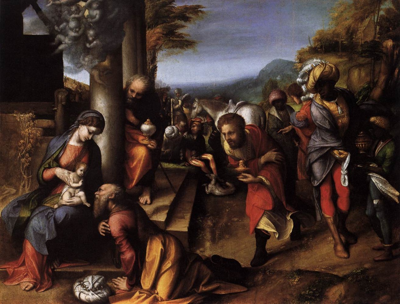 코레지오, 1515~1518년, 캔버스에 유채, 108x84cm, 밀라노 브레라 미술관