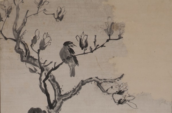 심사정, 1767년, 종이에 수묵, 136.4×58.2cm