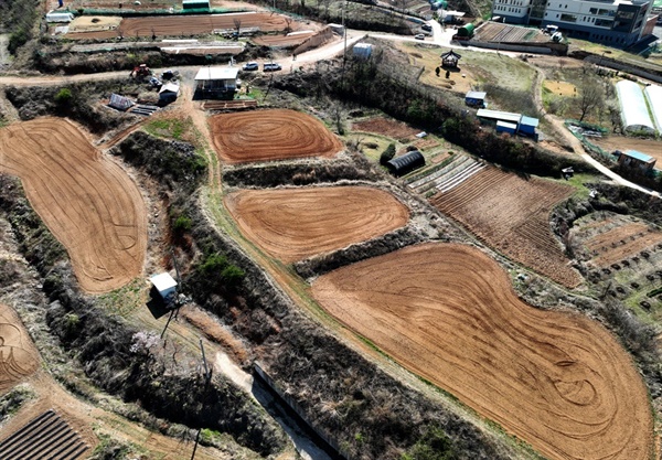 유기농으로 농작물을 재배하는 박해성씨의 농장.