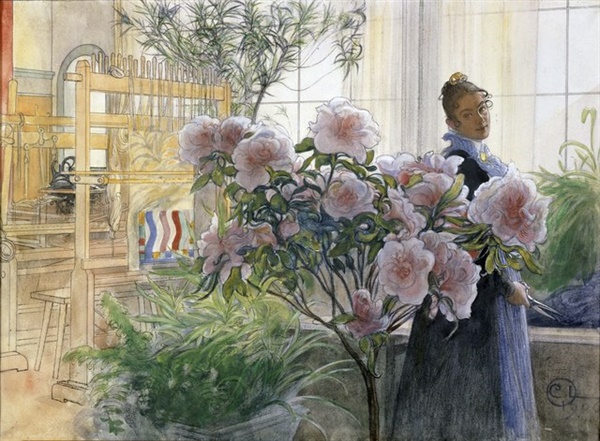 칼 라르손, 1906년, 티엘 갤러리