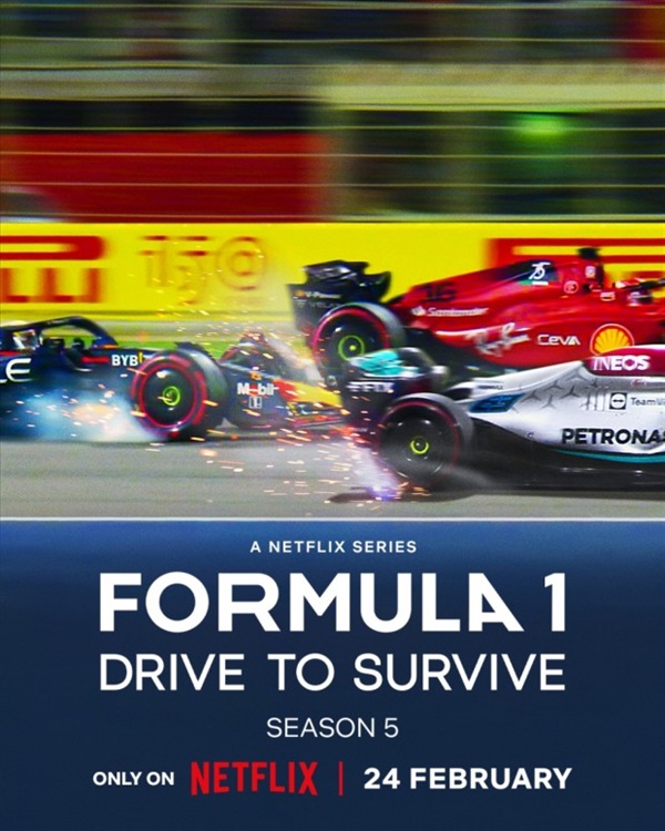  넷플릭스 오리지널 다큐멘터리 시리즈 <F1, 본능의 질주 시즌 5> 포스터.？
