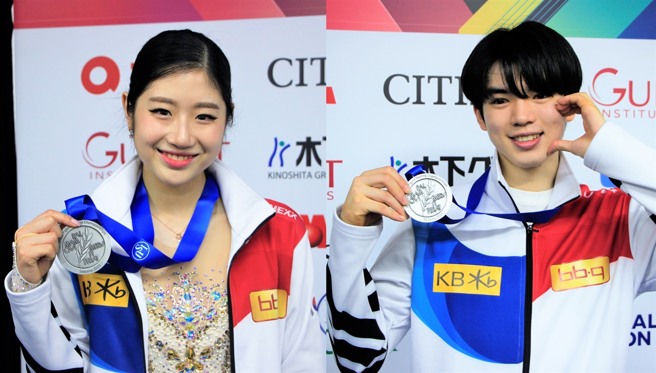  '새로운 피겨 간판'들이 한국으로서는 처음 참가하는 국제 대회에 나선다. 사진은 이해인(왼쪽)과 차준환(오른쪽).