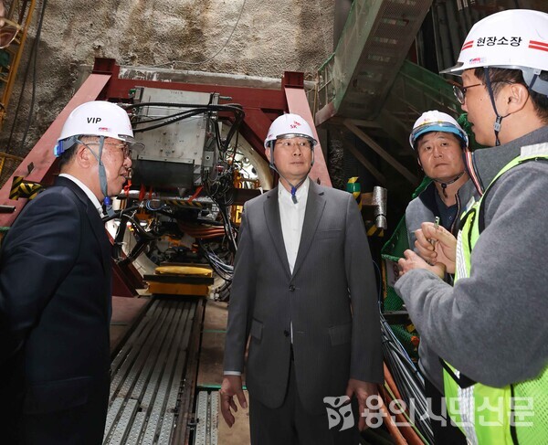  이상일 시장이 용인반도체 클러스터 현장을 방문했다.