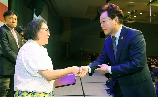  창원컨벤션센터에서 열린 장애인의 날 기념행사.