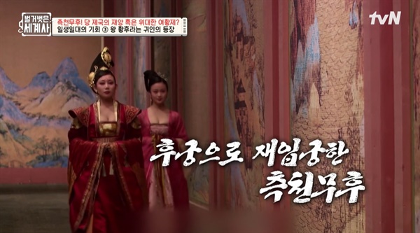  tvN <벌거벗은 세계사>의 한 장면.