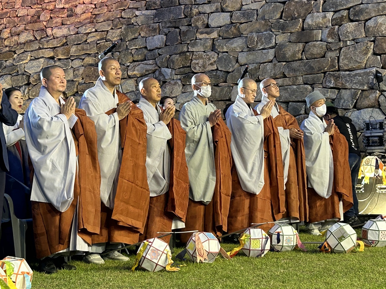 13일, 해미읍성에서 열린 불기 2567년 부처님오신날 봉축법요식과 연등회.