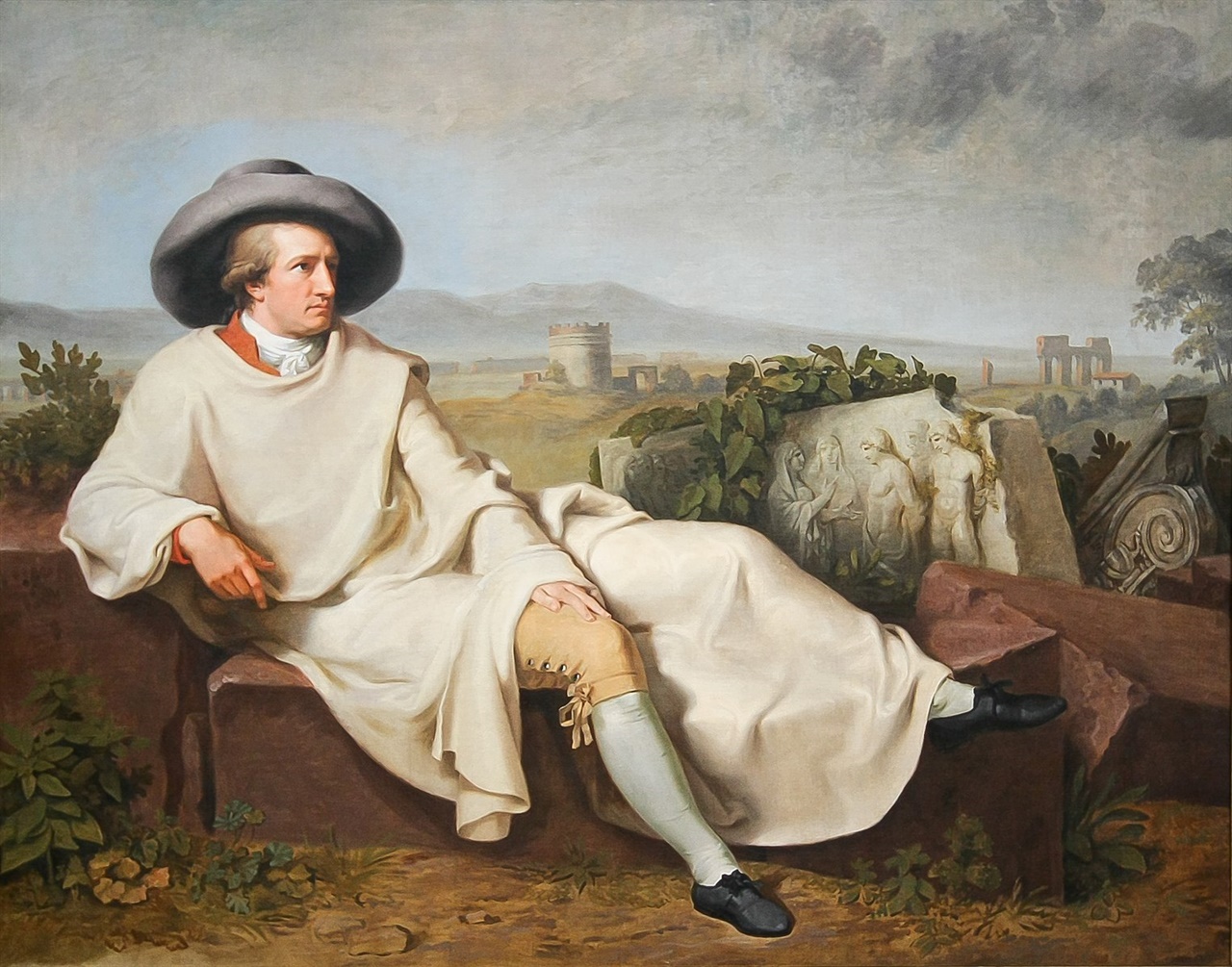 요한 하인리히 빌헬름 티슈바인, 1787년. 캔버스에 유화, 164x206cm, 슈타델 미술관