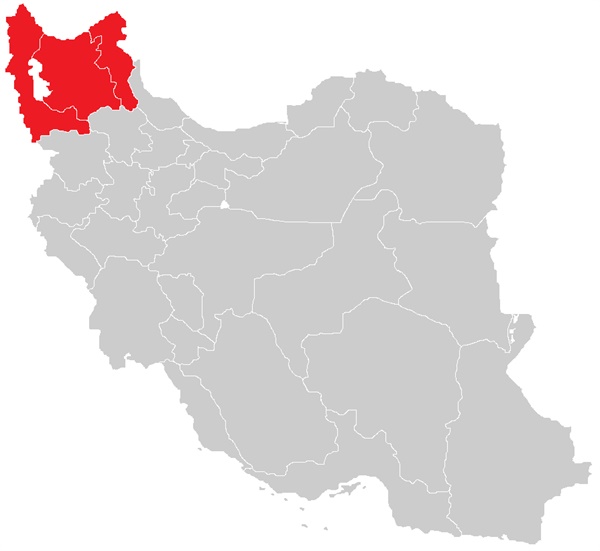 이란 내 남아제르바이잔의 영토