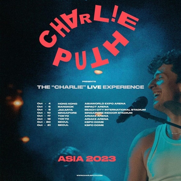  10월 내한 공연을 포함한 아시아 투어 일정을 발표한 찰리 푸스