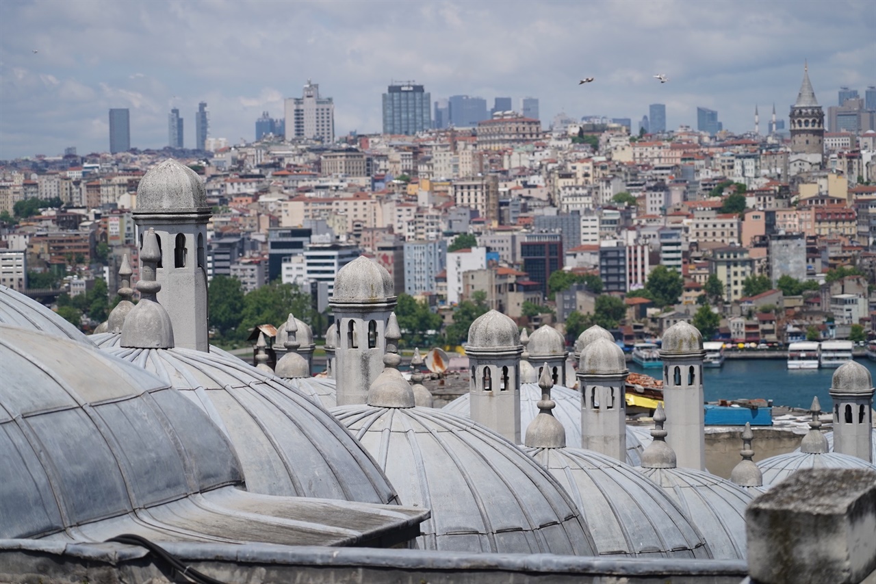 슐레이마니에 모스크에서 보이는 이스탄불