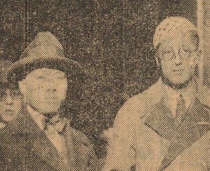 1928년 1월 상하이 원정 경기 당시 백명곤의 모습(오른쪽). <동아일보> 1928년 2월 3일자.