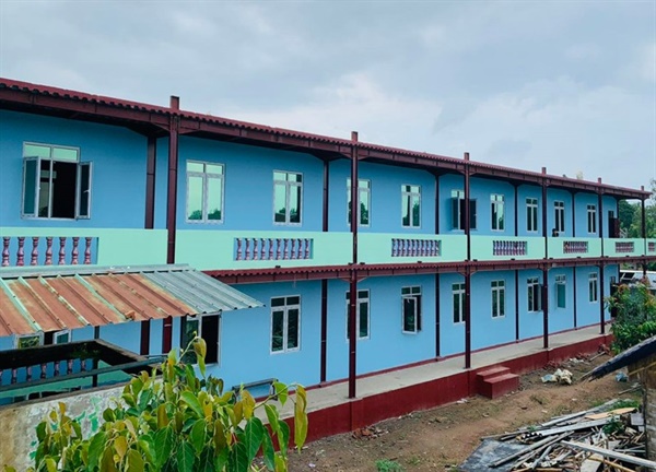 미얀마 따이찌라는 오지마을 ‘고아사원 학교’에 아이들이 숙식하며 배울 수 있는 기숙사가 설립됐다.