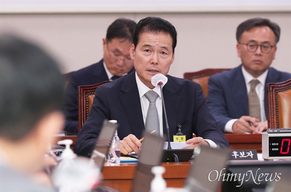 지난 21일 국회 인사청문회에서 답변하는 김영호 통일부 장관 후보자.