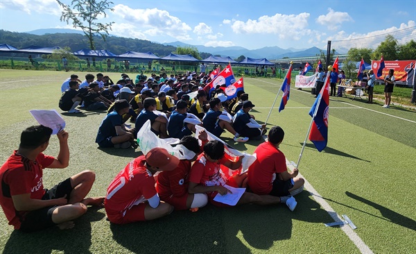 6일 고령 다산문화축구장에서 열린 ”미얀마 민주화 지원 축구대회“