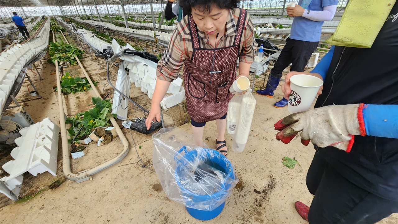 부여군 의회 송복섭 의원은 부여군 곳곳에서 일하고 있는 자원봉사자들을 위해 바께스에 얼음 커피를 타서 찾아다니는, 자원봉사자들을 위한 커피 배달 봉사를 하고 있다. 