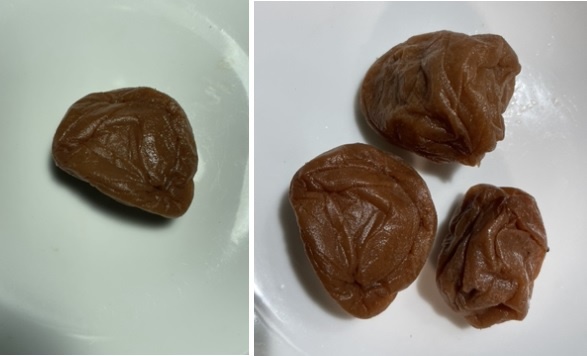           우메보시 매실 장아찌는 3년 뒤가 가장 맛있다고 합니다. 3 년 된 우메보시 매실 장아찌입니다.