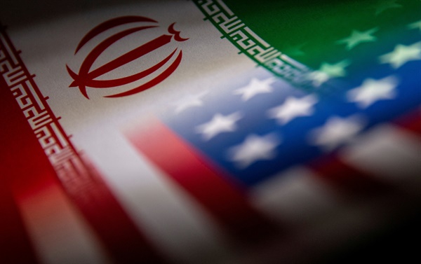 이란 미국 국기 이미지
