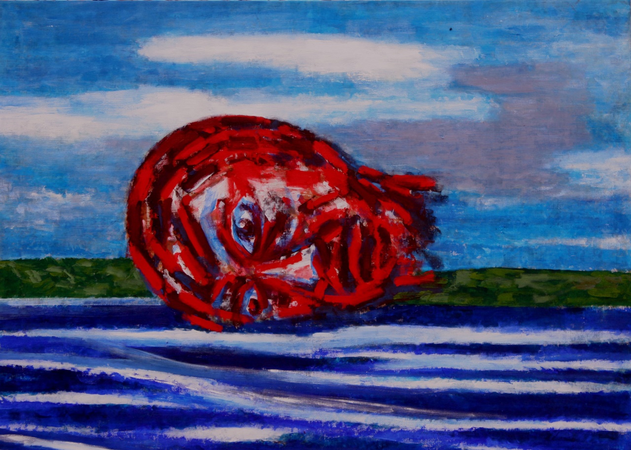     〈바다에 누워〉, 2012, 캔버스에 아크릴릭, 156.5×223cm