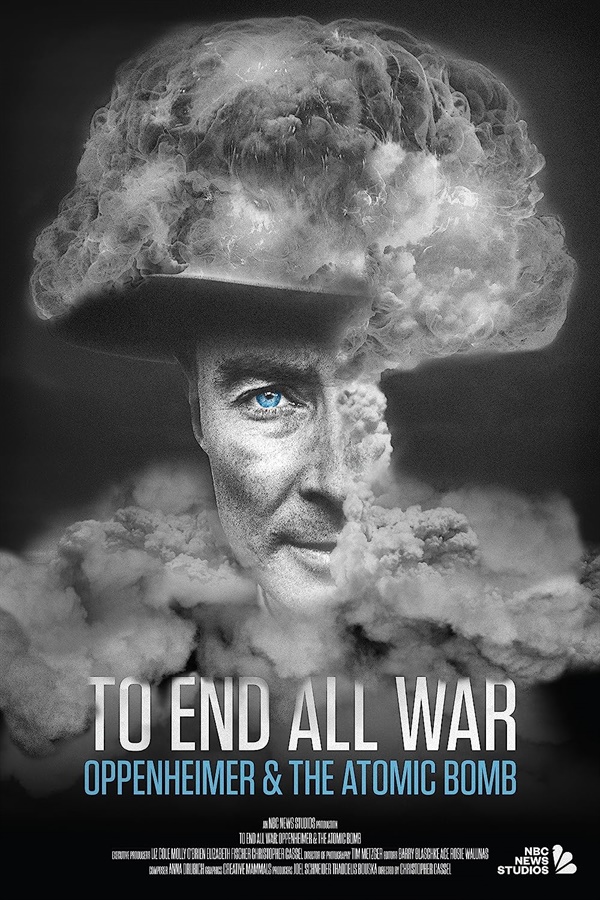  <전쟁의 종식자: 오펜하이머와 원자 폭탄> 영문 포스터. 