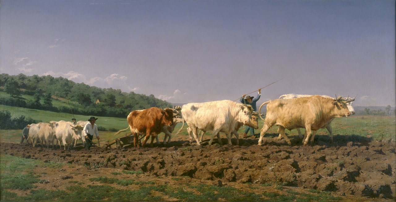 니베르네에서의 밭갈이(Ploughing in the Nivernais), 1849