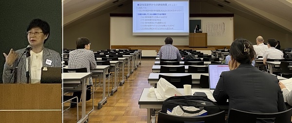           어학분야 발표 행사장 모습입니다. 왼쪽 사진은 도쿄외국어대학 남윤진 교수님입니다.