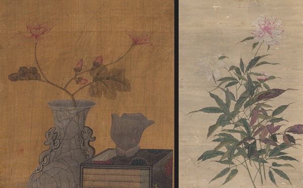 조선시대, 비단에 채색, 172x56cm / 전 허난설헌, 16세기, 종이에 채색, 99.7x48.8cm