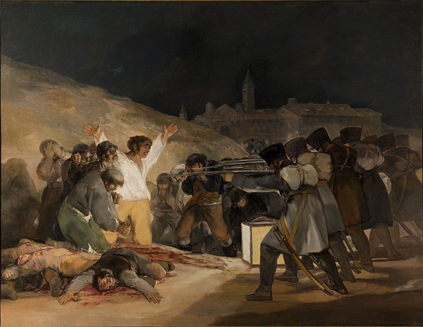프랑스군의 스페인 점령을 그린 프란시스코 고야의 <1808년 3월 3일>