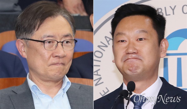 최재형 국민의힘 의원(서울 종로)과 곽상언 더불어민주당 종로구 지역위원장.
