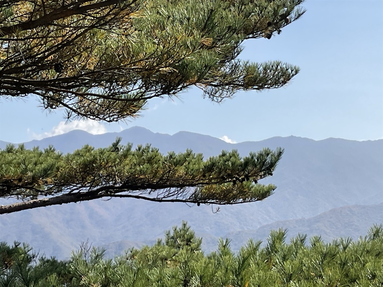 지리산 상무주암 지리산 주능선 조망