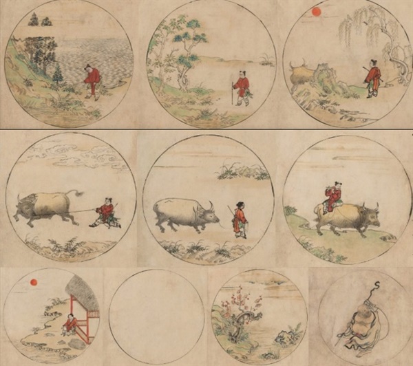 곽암 선사, 1278년, 메트로폴리탄 미술관
