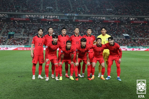  지난 10월 축구대표팀 A매치 튀니지전에 선발 출전한 선수들 