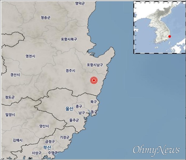 기상청에 따르면 30일 오전 4시 44분께 경북 경주시 동남동쪽 19KM 지점에서 규모 4.0의 지진이 발생했다.