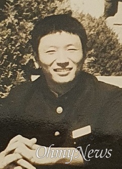 광주 동신고등학교 재학 당시 고 정선엽 병장 모습.