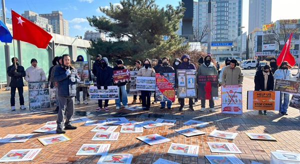  7일 평택역 앞 미얀마 봄혁명 승리 집회.