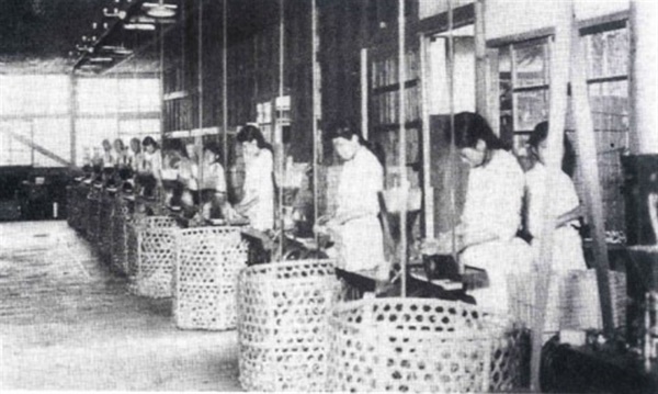 조선인촌(성냥)주식회사 여성 노동자들.