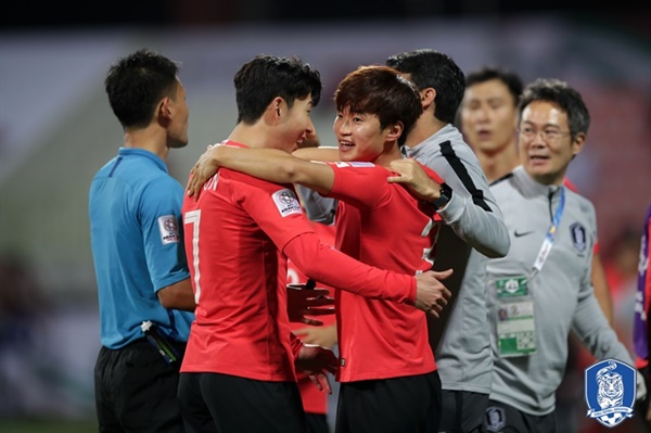  2019 AFC 아시안컵 16강전에서 득점을 기록한 김진수