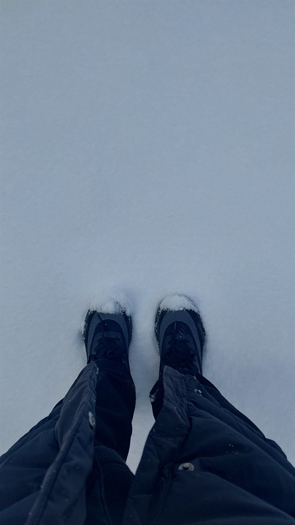 눈오는날 산책