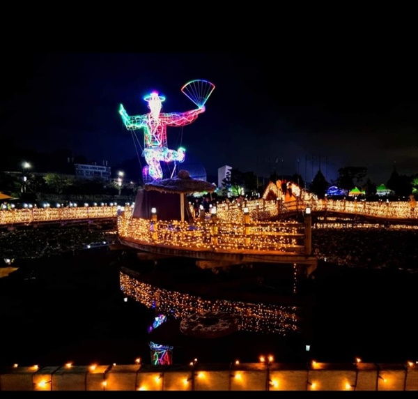 안성맞춤 남사당 바우덕이 축제 주변 야경 모습