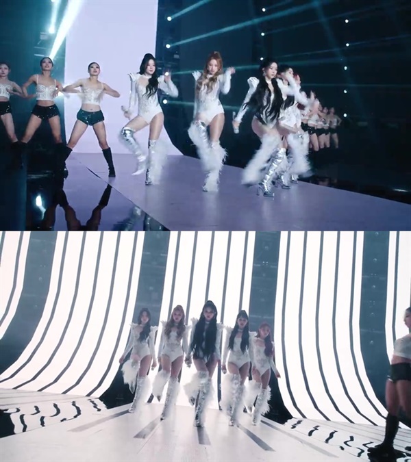  (여자)아이들 신곡 'Super Lady' 퍼포먼스 비디오의 한 장면