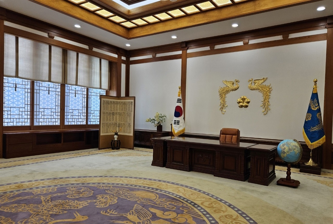 청와대 본관 역대 대통령의 집무실 모습이다.