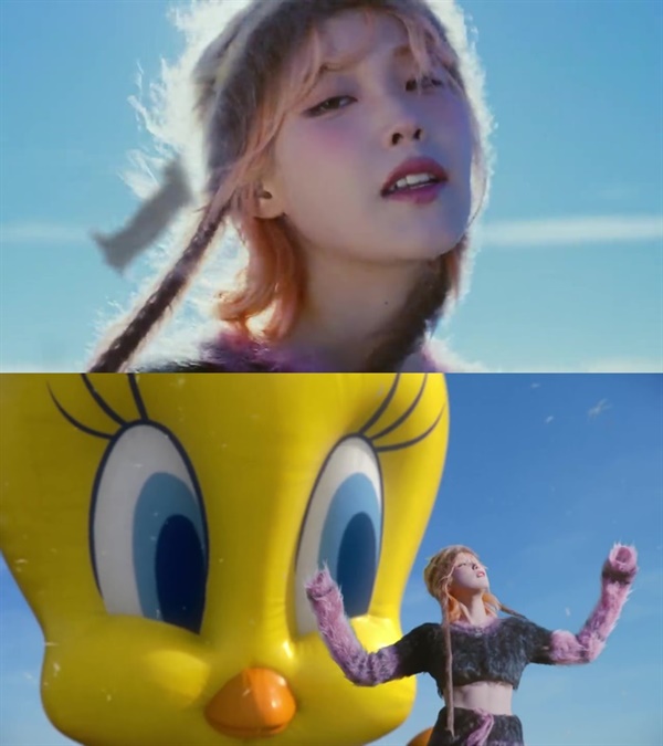  아이유 '홀씨' 뮤직비디오의 한 장면.