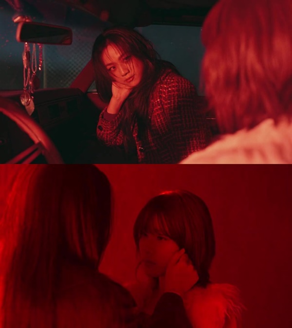  아이유 'Shh...' 뮤직비디오의 한 장면